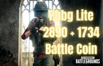 Pubg Lite 2890 + 1734 Battle Coin