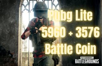 Pubg Lite 5960 + 3576 Battle Coin
